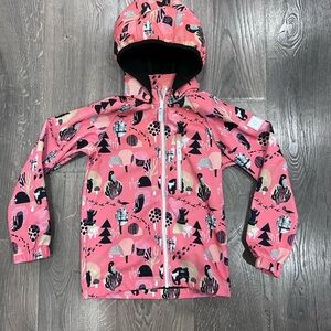 Reima Vantti Kids' Softshell Fleece lined Rain Jacket/ Spring Coat size 128